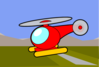 Red And Yellow Helicopter Clip Art